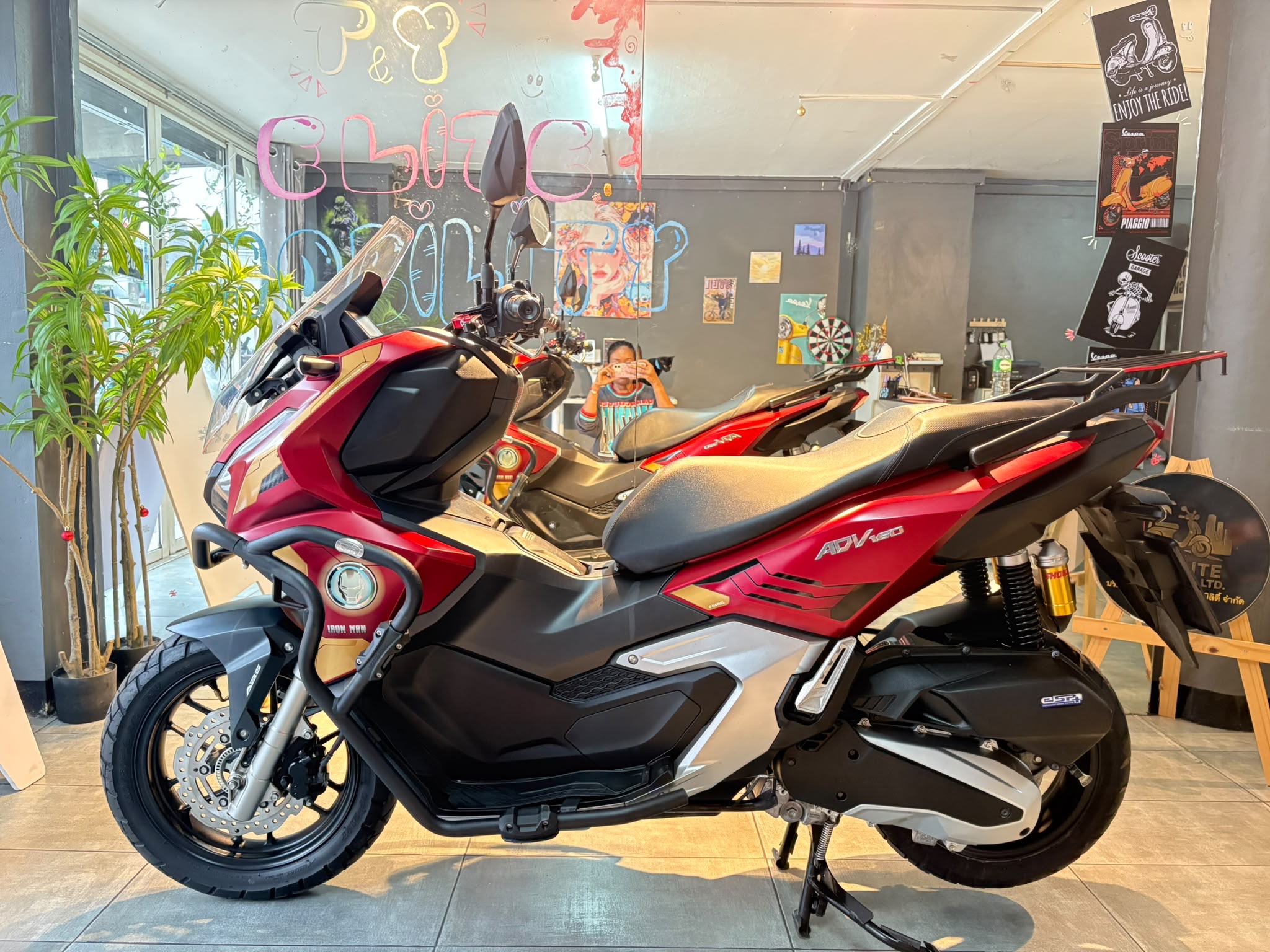 Real Honda ADV 160cc Iron Man Limited Edition scooter from T&Y Elite Mobility Bangkok