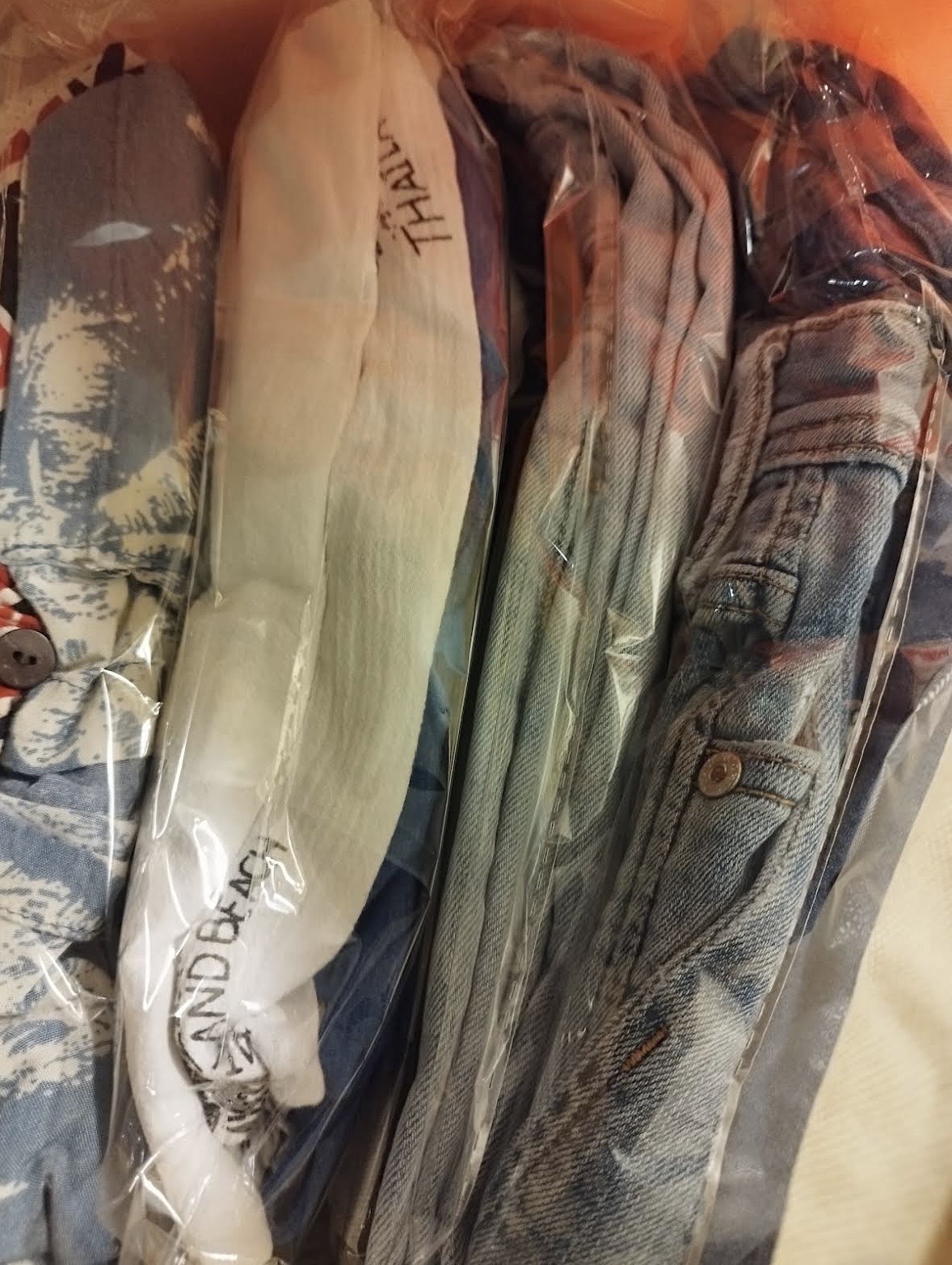 Clothes prepared by our laundry service